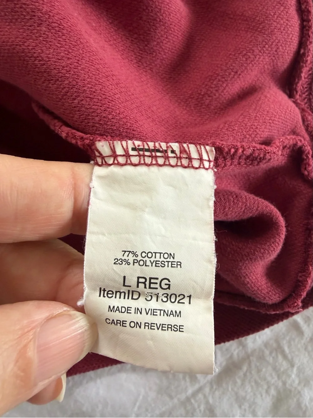 L.L. Bean Katahdin Logo Quarter Zip Pullover Large Reg Red Pique Traditional Fit